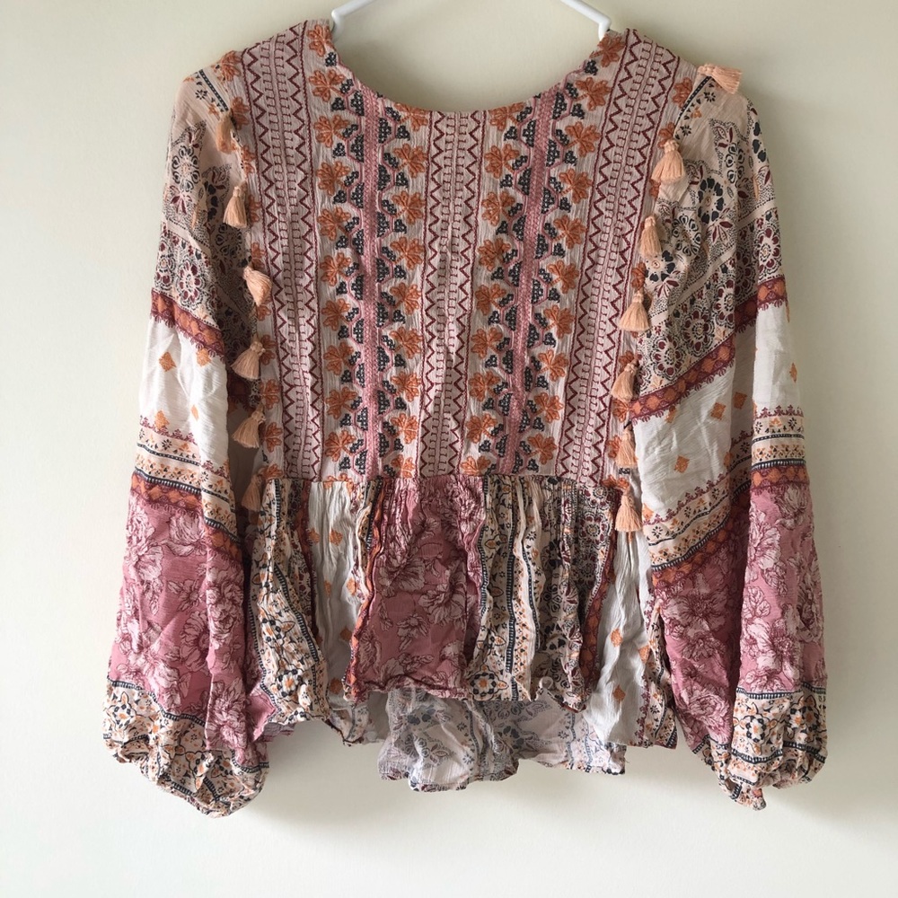american eagle boho top